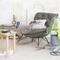 Hello Honey® Matte Gray & Sand Metal Floor Planter Set Hanging on Stands